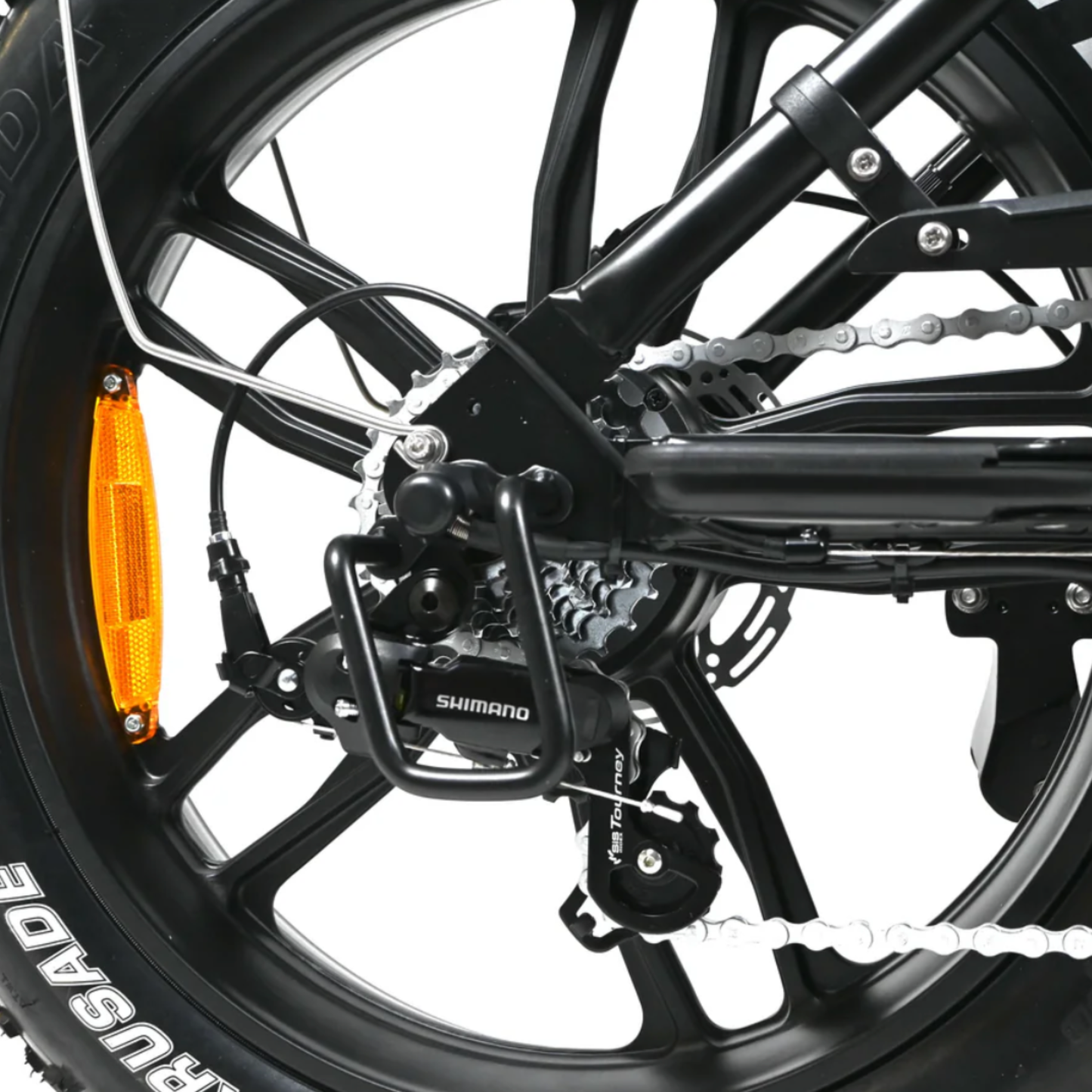 V20 Pro Zwart Fatbike – 20×4 Inch Banden, Hydraulische Remmen, Voor- en Achtervering