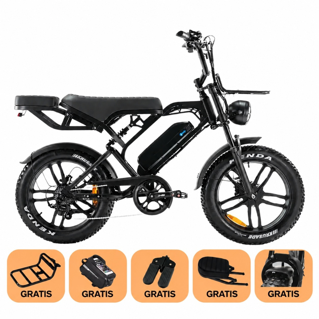 QMWHEEL V20 Pro 2026 - Fatbike - Zwart - COMBI DEAL