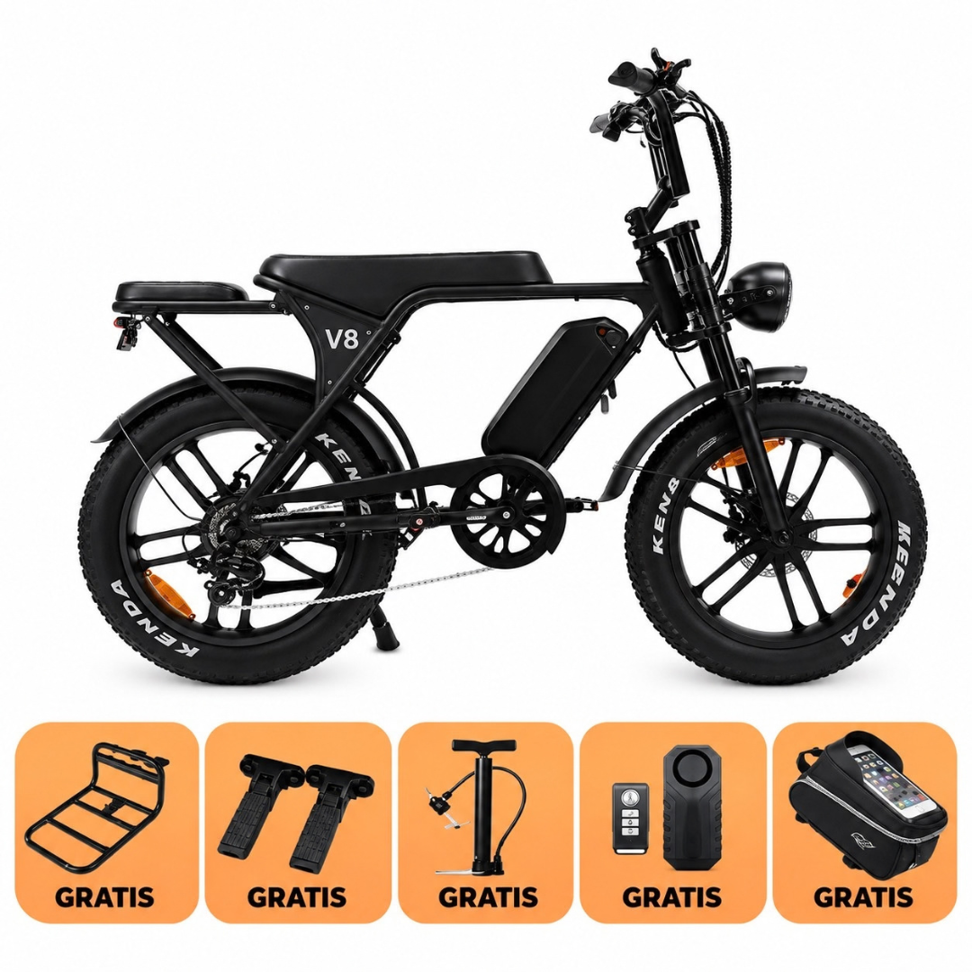 OUXI V8 2026 - Fatbike - Zwart Combideal