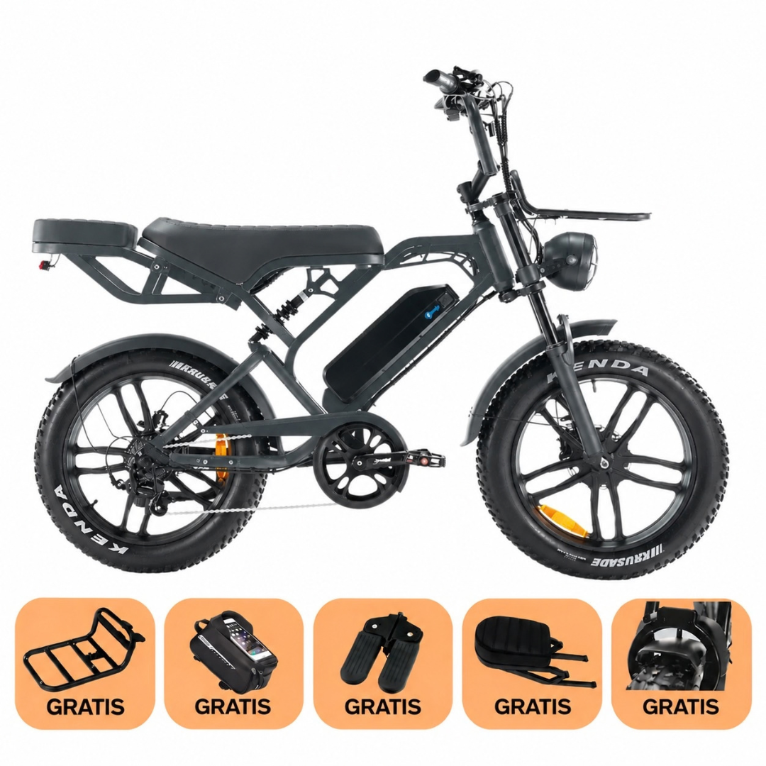 QMWHEEL V20 Pro 2026 - Fatbike - Zwart - COMBI DEAL