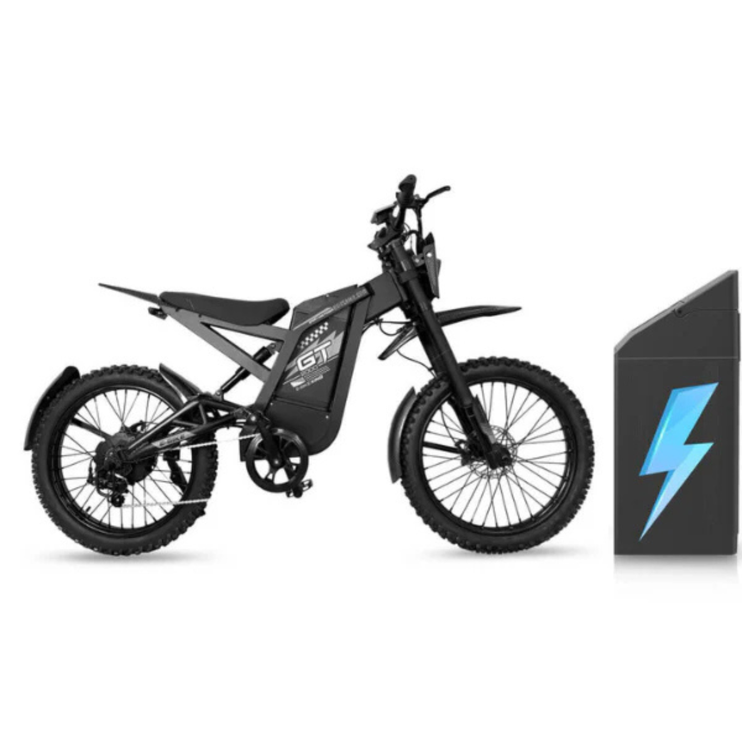 Ouxi GT-2000 Elektrische Fatbike – 2000W Krachtige Offroad E-Bike Grijs
