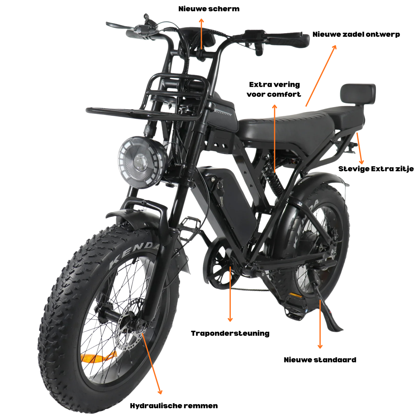 OUXI Fatbike X80 PRO – Hydraulische remmen & Smart App Functies