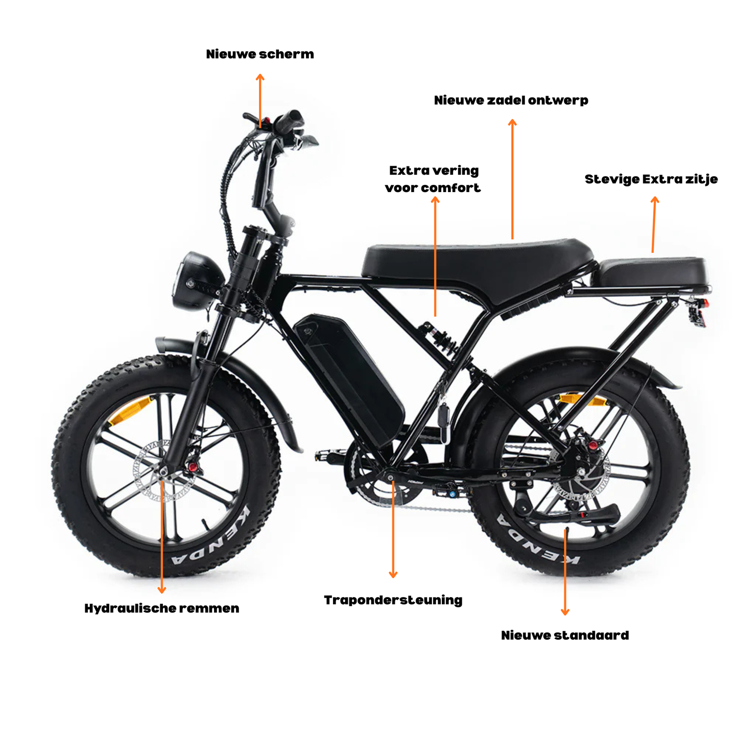 OUXI H9 / C90 Fatbike – 2025 Model | Krachtige 250W Motor | Hydraulische Remmen | Nieuw Display
