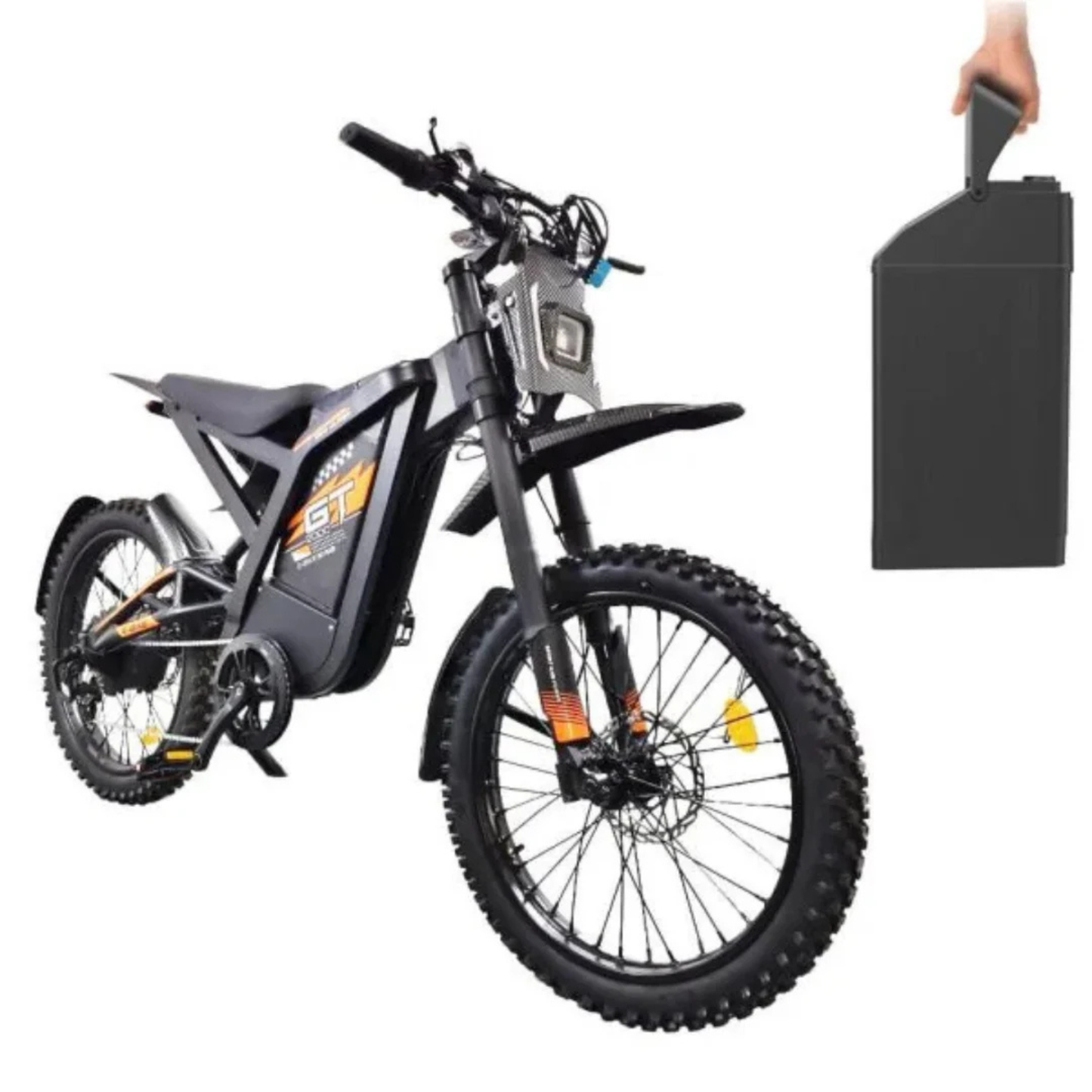 Ouxi GT-2000 Elektrische Fatbike – 2000W Krachtige Offroad E-Bike Oranje