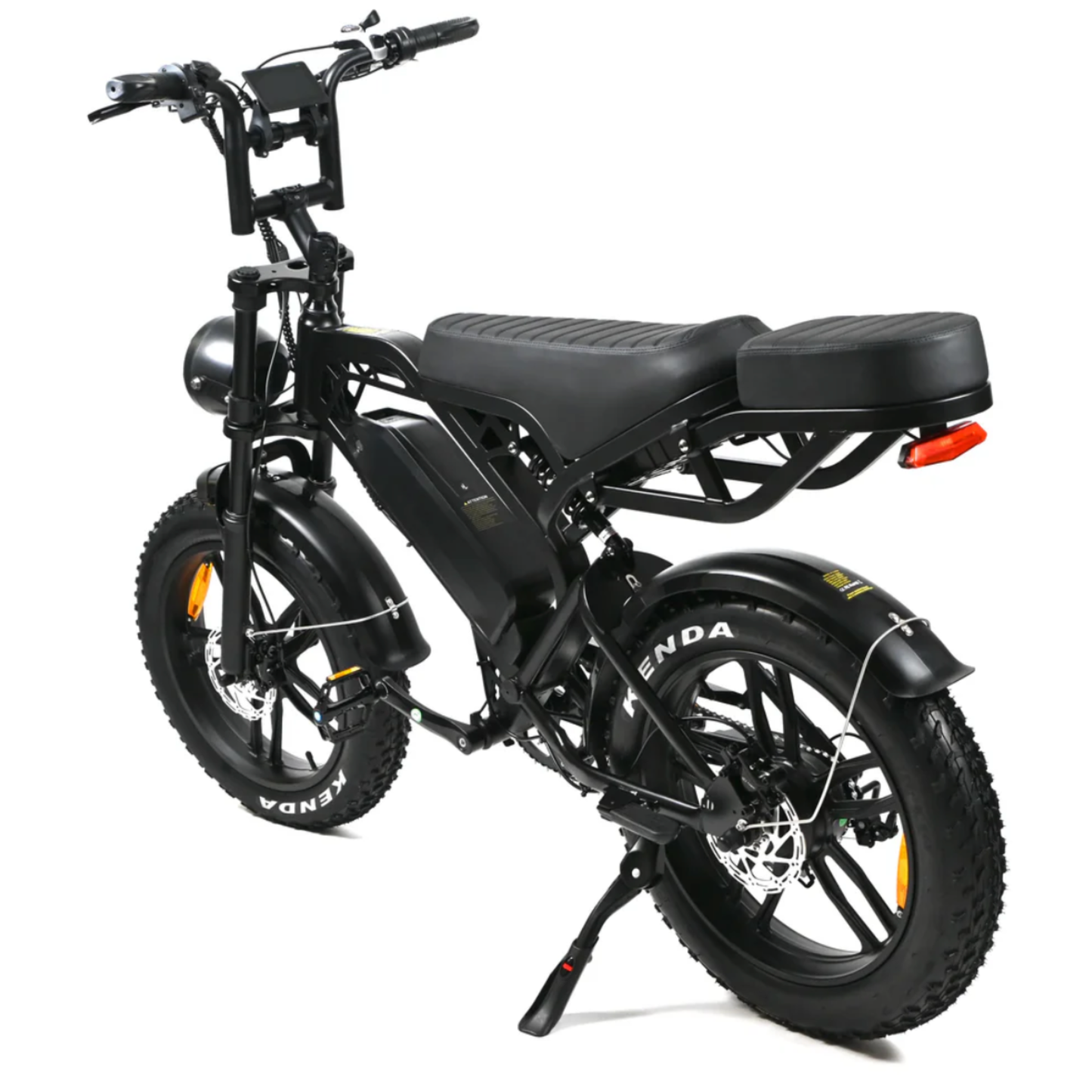 V20 Pro Zwart Fatbike – 20×4 Inch Banden, Hydraulische Remmen, Voor- en Achtervering