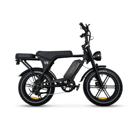 OUXI V8 / C80 6.0 Elektrische Fatbike 2026 – Zwart | Combi-Deal
